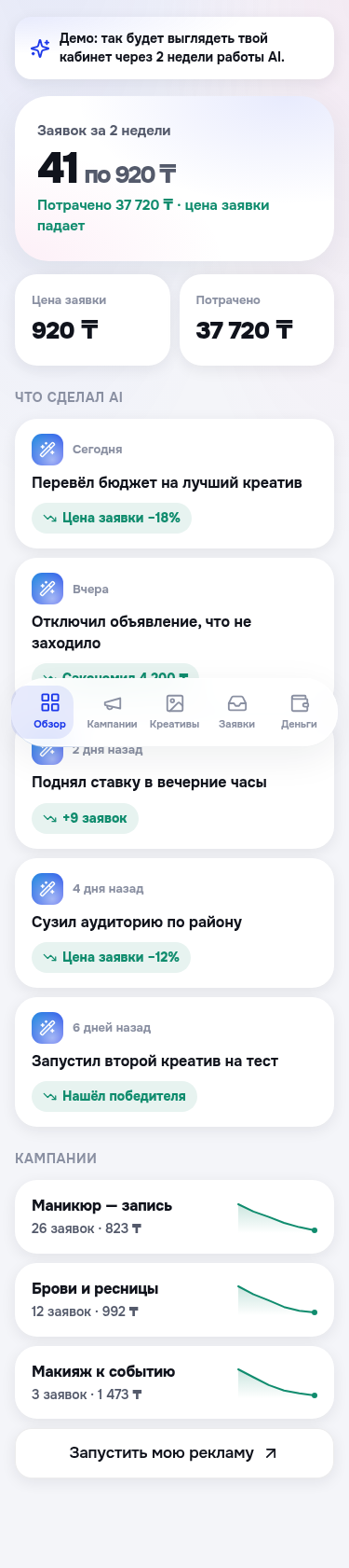 Демо-дашборд обзор